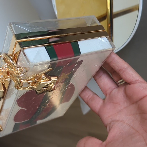 Gucci Paper Shopping Bag Upcycled Novelty Box Clutch Bag - Picture 6 of 7